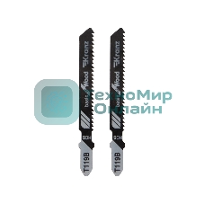 Пилка для электролобзика по дереву Kranz T119B 76 мм 12 зубьев на дюйм 4-30 мм (2 шт./уп.)