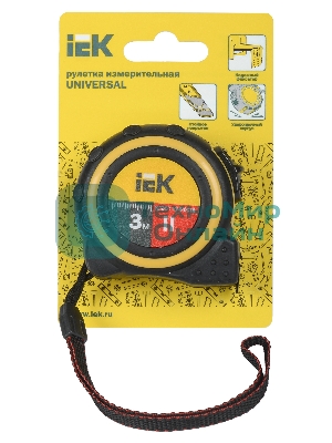 Рулетка измерительная Universal 3м IEK TIR10-1-003