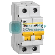 Выключатель автоматический модульный 2п C 1А 4.5кА ВА47-29 IEK MVA20-2-001-C