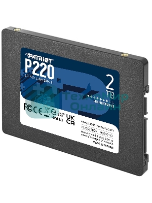 Накопитель SSD Patriot P220, 2Tb, SATA III, 2.5