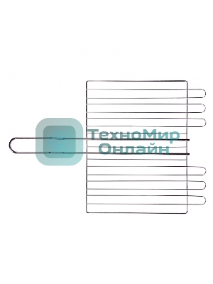 Решетка-гриль Camping Palisad 260х320х65 мм, объемная, хромир.