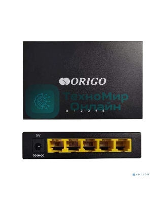 Коммутатор неуправляемый 5-портовый ORIGO OS1205/A1A 10/100 Мбит/с