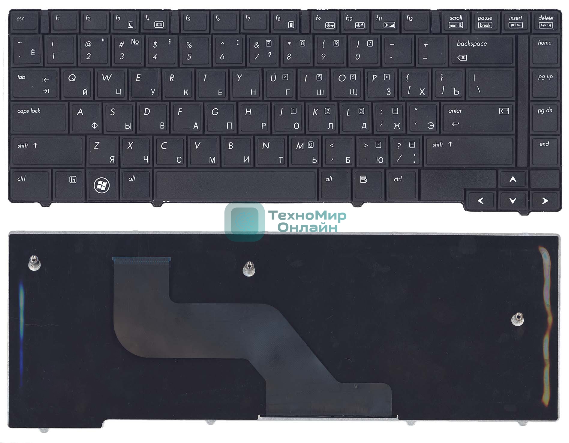 Клавиатура для ноутбука HP EliteBook 8440P 8440W черная