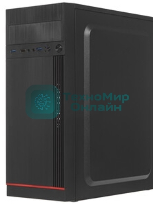 Компьютерный корпус Miditower ExeGate AA-442U2-UNS450 (ATX, БП UNS450 с вент. 12см, 1хUSB+2хUSB 3.0, аудио, черный)