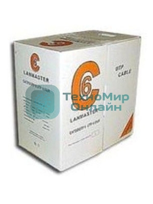 Кабель информационный Lanmaster TWT-6UTP-GY кат.6 U/UTP не экранированный 4X2 PVC внутренний 305м серый