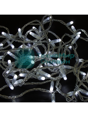 Гирлянда Neon-night Нить 10м, постоянное свечение, прозрачный ПВХ, 24В, белый