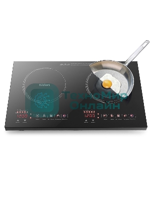 Электрическая плитка Kitfort KT-105 черный (настольная)