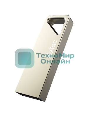 Флешка USB Netac U326 (NT03U326N-032G-20PN), 32Gb, USB 2.0, R/W 50/15, серебристый