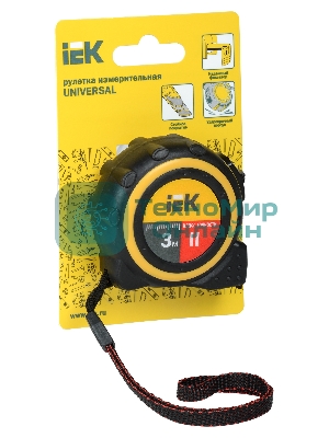 Рулетка измерительная Universal 3м IEK TIR10-1-003