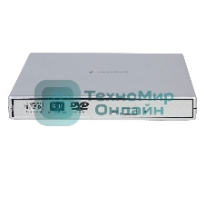 Оптический привод внешний с интерфейсом USB 2.0 Gembird DVD-USB-02-SV пластик, серебро