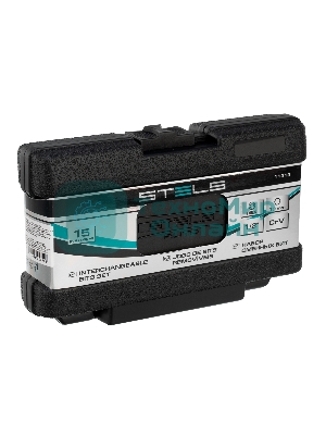 Набор бит Stels 11313 hex хвостовик-шестигранник 1/2'', crv, 10 мм, 15 предм.