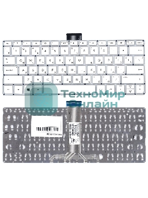 Клавиатура для ноутбука HP Pavilion x360 11-K белый без рамки горизонтальный Enter