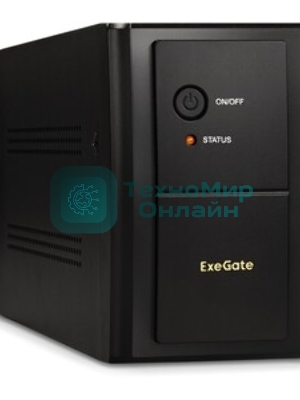 Источник бесперебойного питания ExeGate SpecialPro UNB-1200.LED.AVR.EURO.RJ 1200VA/750W, LED, AVR, 4 евророзетки, RJ45/11, черный