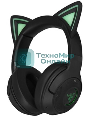 Гарнитура Razer Kraken Kitty V2 BT чёрный, беспроводная, Bluetooth, подсветка Razer Chroma RGB