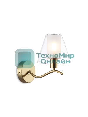 Настенный светильник Ambrella light LH57095 BS/FR латунь/белый матовый E14 max 40W 230*140*200