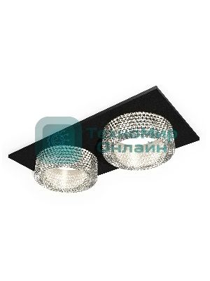 Комплект встраиваемого светильника Ambrella light XC6526040 SBK/CL черный песок/прозрачный MR16 GU5.3 (C6526, N6150)