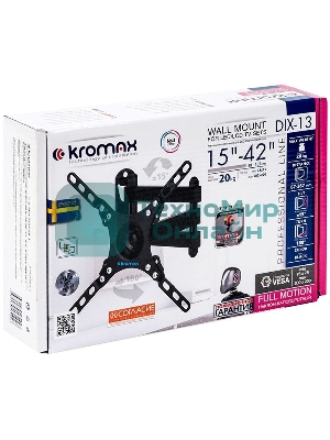 Кронштейн для LED/LCD телевизоров Kromax DIX-13 черный