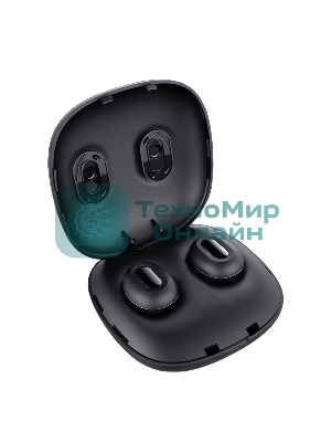 Наушники TWS GEOZON Track черный, внутриканальные, Bluetooth, до 4 ч