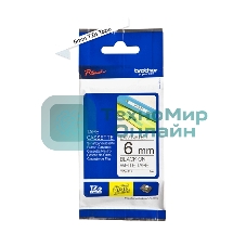 Наклейка ламинированная TZ-E211 (6 мм черн/бел, аналог TZ-211)