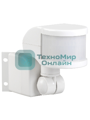 Датчик движения IEK LDD10-018B-1100-001 ДД 018В белый, макс. нагрузка 1100Вт, угол обзора 270град., дальность 12м, IP44