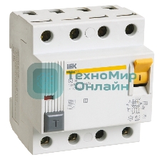 Выключатель дифференциального тока (УЗО) 4п 40А 300мА тип ACS ВД1-63S IEK MDV12-4-040-300