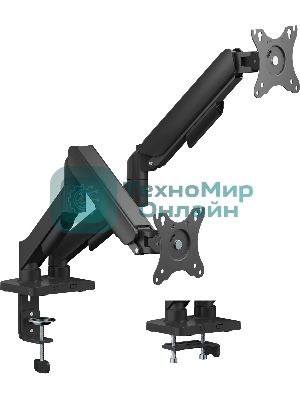 Кронштейн для мониторов Cactus CS-VM-MG-82-BK черный/белый 17