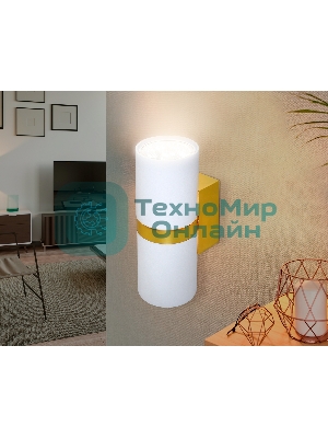 Настенный светильник FW242/2 WH/GD белый/золото GU10*2 max 12W 155*60*76