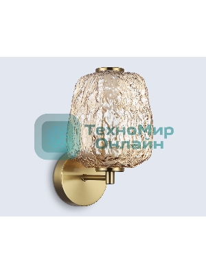 Настенный светодиодный светильник Ambrella light LH30108 SB/TI бронза/янтарь 8W 3000K 140*190*285