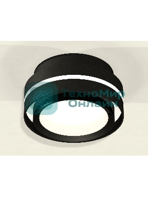 Светильник Ambrella Light XS8414001 SBK/PBK черный песок/черный полированный GX53 (C8414, N8113)