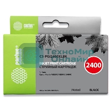 Картридж струйный Cactus CS-PGI2400XLBK черный (74.6 мл) для Canon MAXIFY iB4040/МВ5040/МВ5340