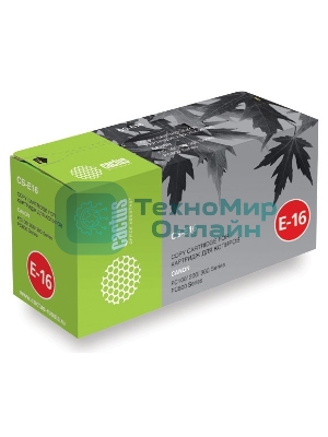 Картридж лазерный Cactus CS-E16 черный (2000 стр.) для Canon FC100/200/300/PC800