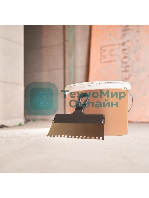 Шпатель фасадный Rexant 250 мм зуб 8х8 нержавеющая сталь, пластмассовая рукоятка