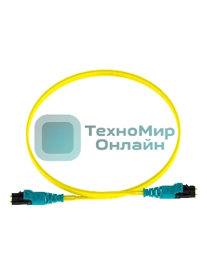 Патч-корд Panduit F92ELQ1Q1SNM003 2x9/125 OS1/OS2 LC push-pull-LC push-pull 3м LSZH желтый