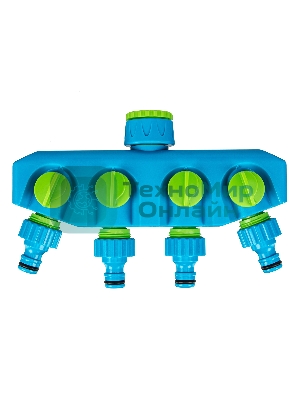 Разветвитель четырехканальный LUXE Palisad с внутренней резьбой 3/4