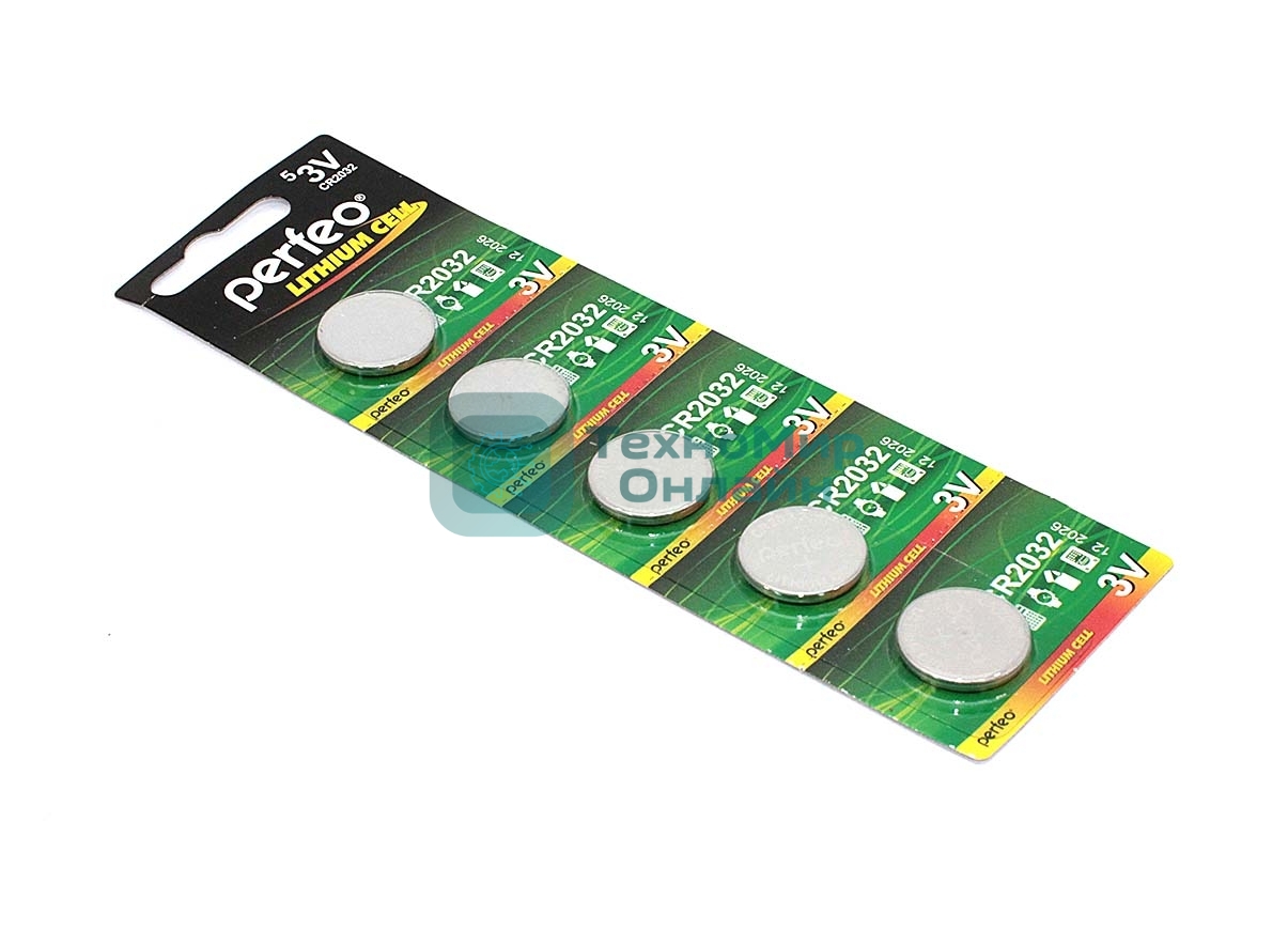Батарейка CMOS CR2032 5 шт., 3 В