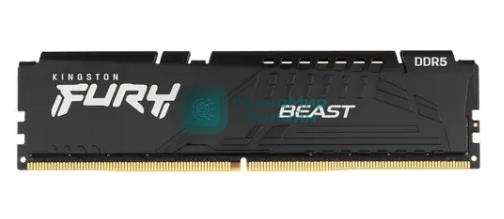 Оперативная память Kingston Fury Beast, DDR5, 32Gb (1x32 GB), 5600 MHz, CL36, DIMM, радиатор, черный