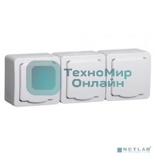 Розетка IEK ERMP32-K01-16-54-EC РСб23-3-ГПБб роз 3м с з/к о/у IP54 (белый) ГЕРМЕС PLUS
