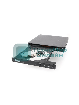 Оптический привод внешний с интерфейсом USB Gembird DVD-USB-03 пластик, черный