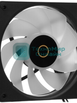 Вентилятор для корпуса Ocypus Gaммa F12 Elite BK ARGB REVERSE BLADE 3 IN 1, 120x120x25мм, 4-PIN PWM, 600-1800 RPM, 26 DBA MAX, HYDRO BEARING