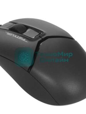 Мышь проводная A4Tech Fstyler FM12S черный, 1200 dpi, USB, кнопки - 3