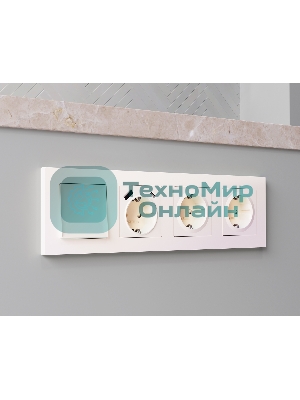 Комплект механизма электрической розетки ALFA Жемчуг 2USB A+C 20W (быстрая зарядка) с/з QUANT (AP2100, VM160) MA210010