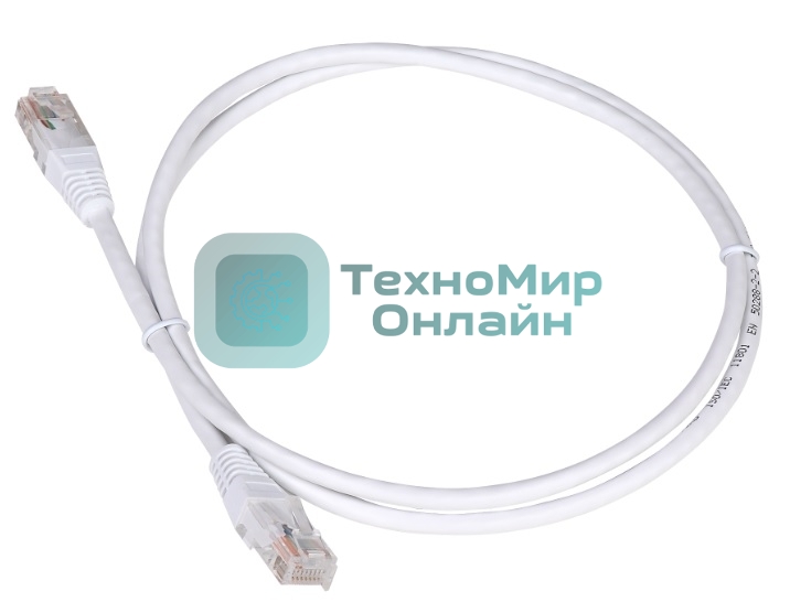 Патч-корд TWT UTP кат.5e, с заливными колпачками, 0.15 м, белый
