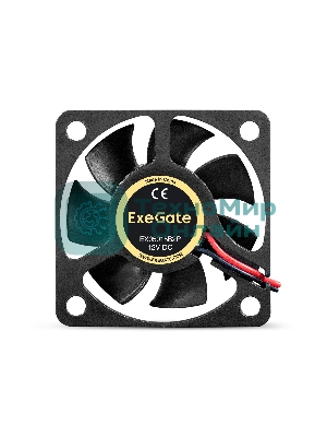 Вентилятор для корпуса ExeGate EX05015B2P черный, 50 мм, 6000 об/мин, 33 дБ, 2 pin