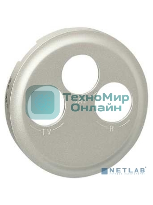 Лицевая панель Legrand 068585 Программа Celiane - TV-FM-SAT розетки Кат. № 0 673 88/89 - титан