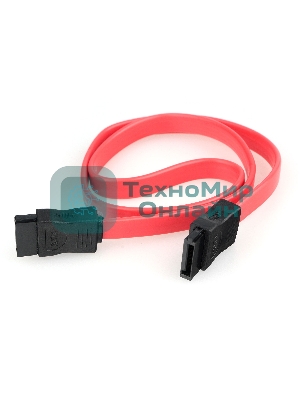 Кабель интерфейсный SATA Cablexpert CC-SATADATA-N, Sata3 7pin/7pin, медн.проводник, 50 см, пакет