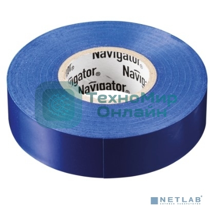 Изолента ПВХ Navigator 15 мм (рул.10м) син. NIT-B15-10/B