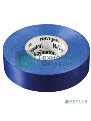 Изолента ПВХ Navigator 15 мм (рул.10м) син. NIT-B15-10/B