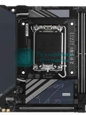 Материнская плата Gigabyte Z890I AORUS ULTRA, LGA 1851, Intel Z890, 2xDDR5, 2xSATA, 2xM.2, 1xPCIe 5.0 x16, 1xDP, 1xHDMI, 1xUSB-C, 1x Thunderbolt 4, 1x 2.5Gb LAN, 2xUSB-A 3.2 Gen 1, 3xUSB-A 3.2 Gen 2, 2x3.5 мм, TOSLINK, 7.1, 1xUSB4, Mini-ITX
