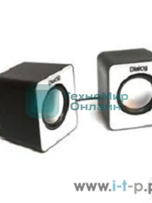 Акустическая система Dialog Colibri AC-02UP BLACK-WHITE акустические колонки 2.0, 5W RMS, питание от USB