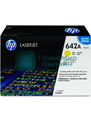 Картридж лазерный HP CB402A желтый CP4005